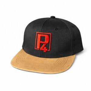P4 Cap schwarz / braun