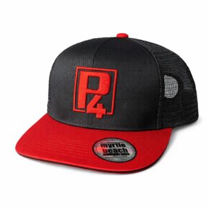 P4 Cap rot / schwarz